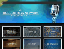 Tablet Screenshot of kingdomkeysradio.org